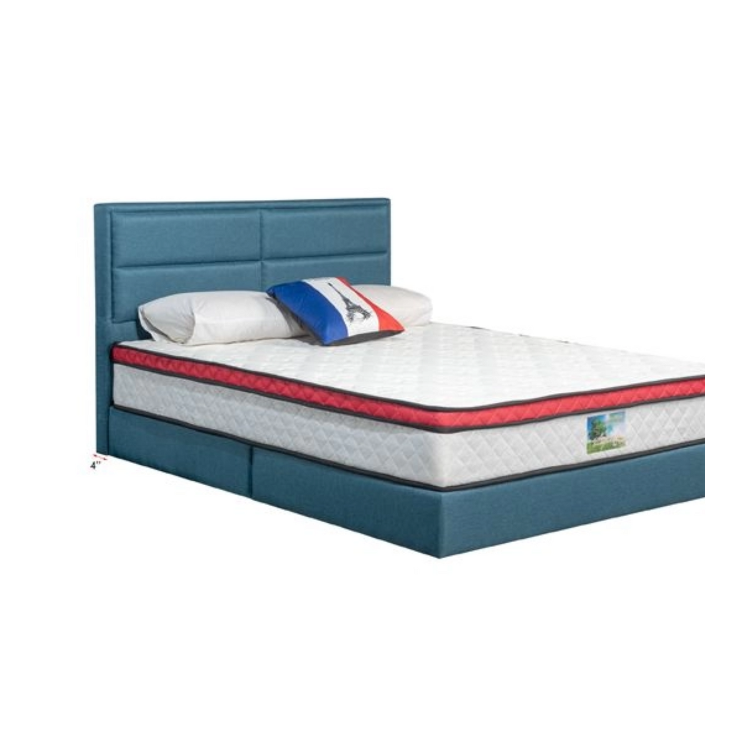 Chris Bedframe (Light Navy Blue)