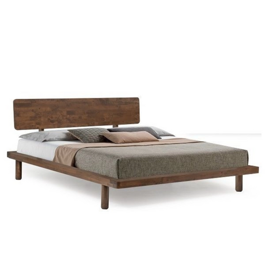 Kyoto Wooden Bedframe (Muji-Style in Walnut)