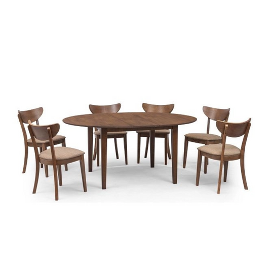 Cartier II Round Extend Dining Table + Wako II Dining Chair (1+6)