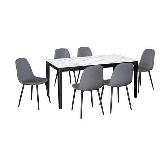 Leon Dining Table + DC7271 Dining Chair (1+6)