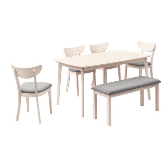 Wako II Dining Set (1+4+1B)