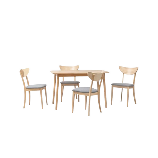 Wako II Dining Set (1+4)