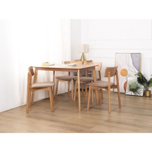 Yumiko Dining Table  + Lily Dining Chair ( 1 + 4 )