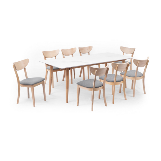 Vancouver-S Dining Table + Nice Day II Dining Chair (1+8)